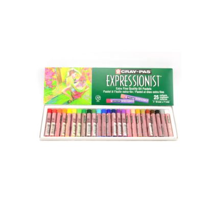 Picture of Sakura Cray-Pas Expressionist Oil Pastels, 2 3/4in x 7/16in, Assorted, Set Of 25