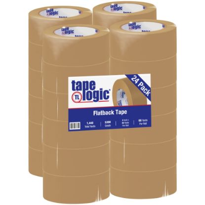 Picture of Tape Logic Flatback Tape, 3in Core, 2in x 60 Yd., Kraft, Case Of 24