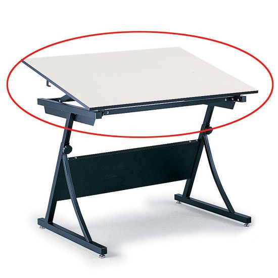 Picture of Safco Planmaster Drafting Table Top, 3/4inH x 60inW x 37 1/2inD, White