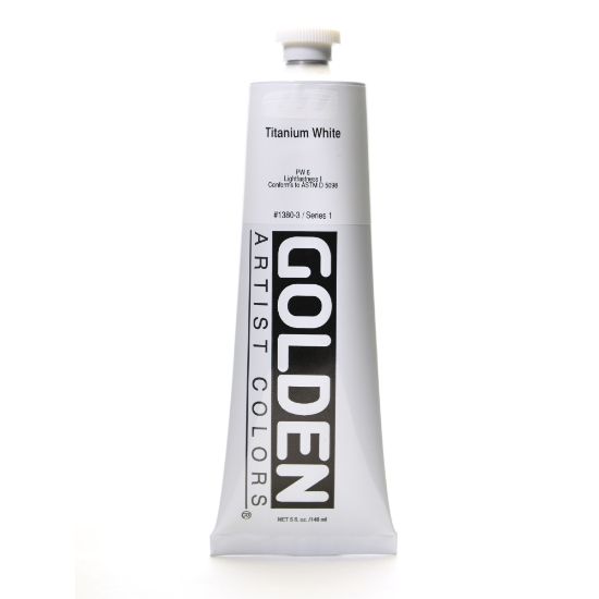 Picture of Golden Heavy Body Acrylic Paint, 5 Oz, Titanium White