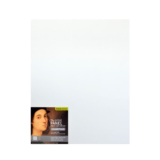 Picture of Ampersand Primed Smooth Flat Profile Artist Panels, 16in x 20in, 1/8in, White, Pack Of 2