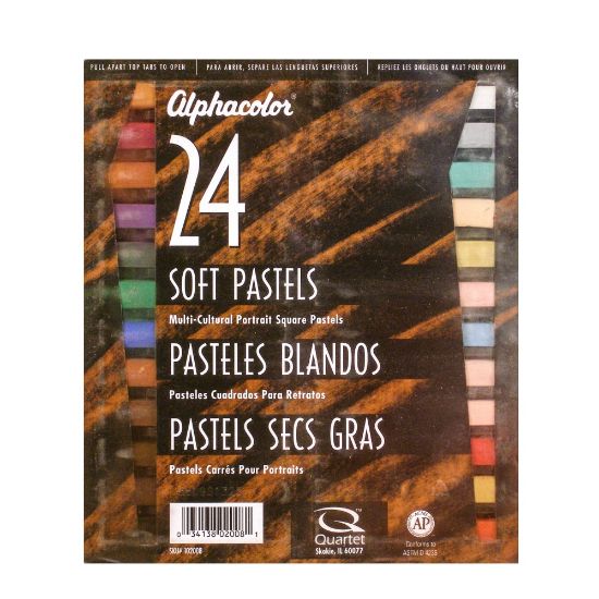 Picture of Alphacolor Soft Pastels, 7/16in x 2 3/4in, Assorted, Set Of 24