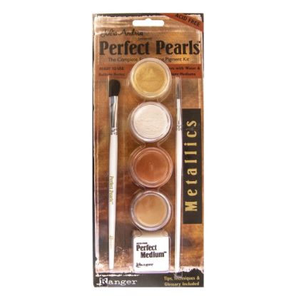 Picture of Ranger Perfect Pearls Complete Embellishing Pigment Kit, Metallics