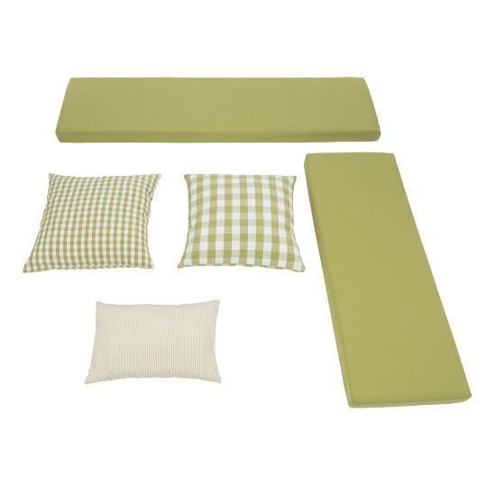 Picture of Linon Manning Cotton 5-Piece Cushion Set, Apple Green