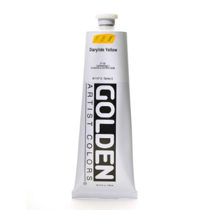 Picture of Golden Heavy Body Acrylic Paint, 5 Oz, Diarylide Yellow