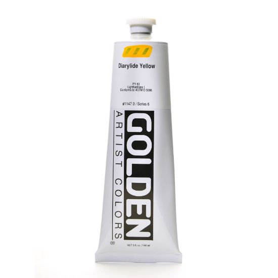 Picture of Golden Heavy Body Acrylic Paint, 5 Oz, Diarylide Yellow