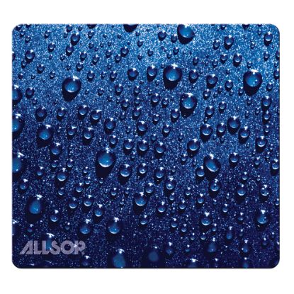 Picture of Allsop Naturesmart Mouse Pad, 8.5in x 8in, Blue Raindrop