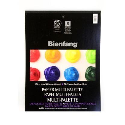 Picture of Bienfang Multi-Palette Disposable Paper Palettes, 12in x 16in, 50 Sheets Per Pad, Pack Of 2 Pads