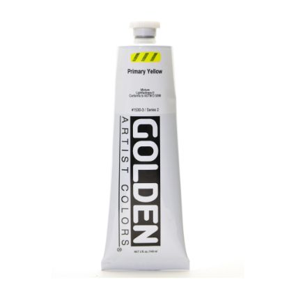 Picture of Golden Heavy Body Acrylic Paint, 5 Oz, Primary Yellow