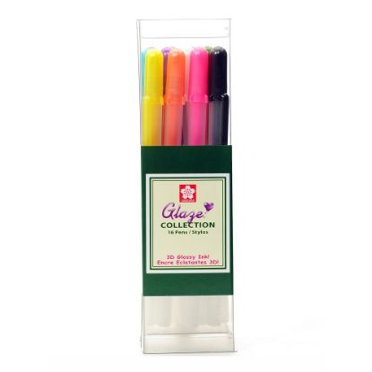 Picture of Sakura Gelly Roll Glaze Pens, Cube Collection, Assorted Colors, Set Of 16