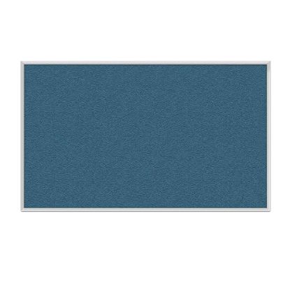 Picture of Ghent Aluminum Frame Vinyl Bulletin Board, 36in x 36in, Ocean, Satin Frame