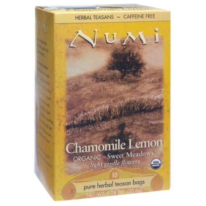 Picture of Numi Organic Chamomile Lemon Herbal Tea, Box Of 18