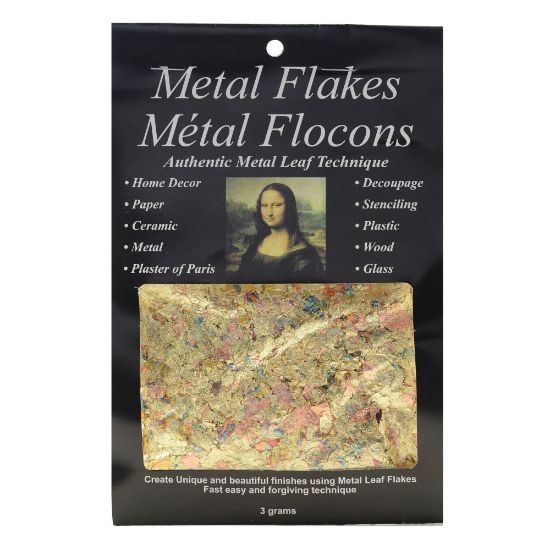 Picture of Mona Lisa Metal Flakes, 3 Grams, Variegated