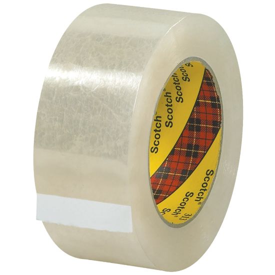 Picture of Scotch 313 Carton Sealing Tape, 3in Core, 2in x 55 Yd., Clear, Case Of 6