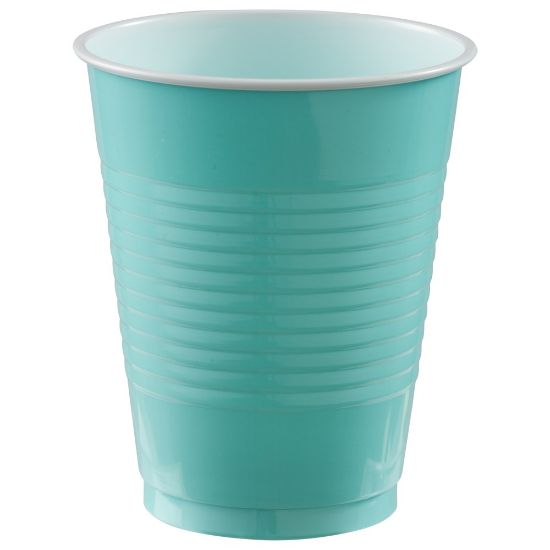 Picture of Amscan Plastic Cups, 18 Oz, Robins Egg Blue, Set Of 150 Cups