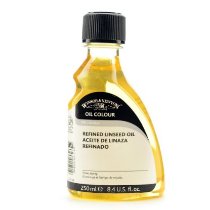 Picture of Winsor & Newton Linseed Oil, Refined, 250 mL, Pack Of 2