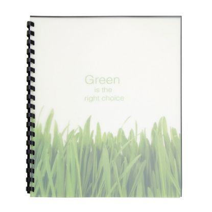 Picture of GBC 100% Recycled Poly Binding Covers, 8 1/2in x 11in, Frost, Pack Of 25