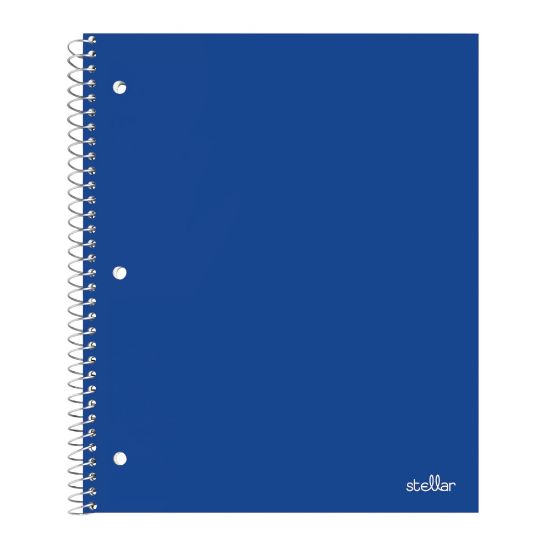 Picture of Office Depot Brand Stellar Poly Notebook, 8-1/2in x 11in, 1 Subject, College Ruled, 100 Sheets, Blue