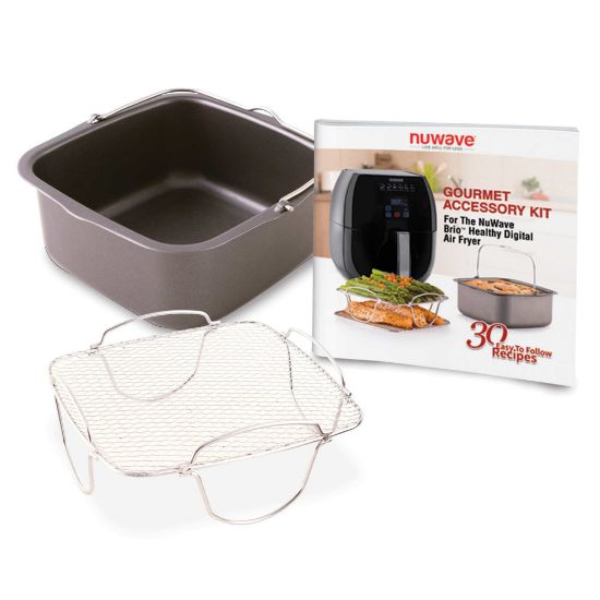 Picture of NuWave 37223 6-Quart Brio Gourmet Accessory Kit, Black