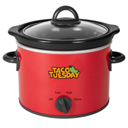 Picture of Taco Tuesday Fiesta Slow Cooker, 2 Qt, Red/Black