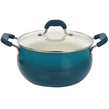 Picture of Oster Corbett 5.4 Qt Non-Stick Aluminum Dutch Oven, Blue