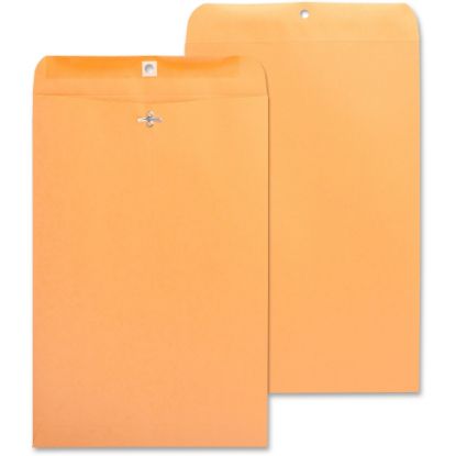 Picture of Business Source Heavy-duty Clasp Envelopes - Clasp - #98 - 10in Width x 15in Length - 28 lb - Clasp - Kraft - 100 / Box - Kraft