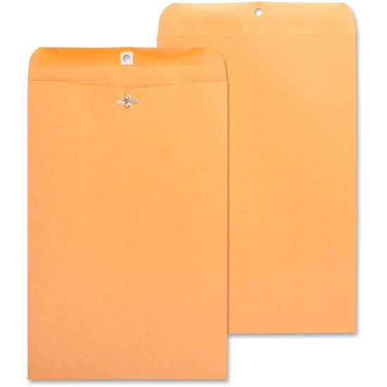 Picture of Business Source Heavy-duty Clasp Envelopes - Clasp - #98 - 10in Width x 15in Length - 28 lb - Clasp - Kraft - 100 / Box - Kraft