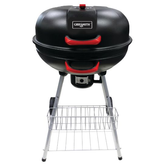 Picture of GrillSmith Charcoal Kettle Grill, 36-5/8inH x 25-13/16inW x 23inD, Black