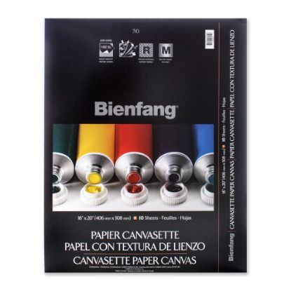 Picture of Bienfang Canvasette Paper Canvas, 12in x 16in, 10 Sheets Per Pad