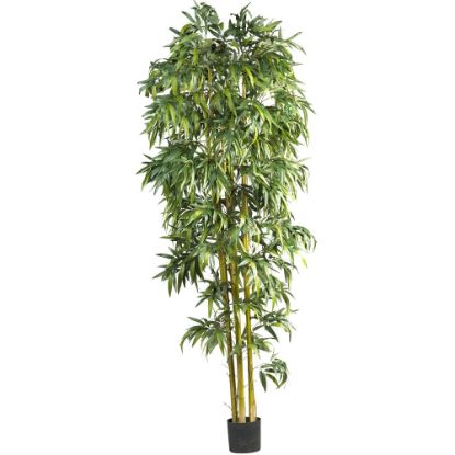 Picture of Nearly Natural Bamboo 96inH Plastic Biggy Style Tree With Nursery Pot, 96inH x 40inW x 40inD, Green