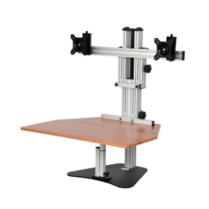 Picture of Ergo Desktop Kangaroo Elite 28inW Adjustable Height Desk Converter, Cherry