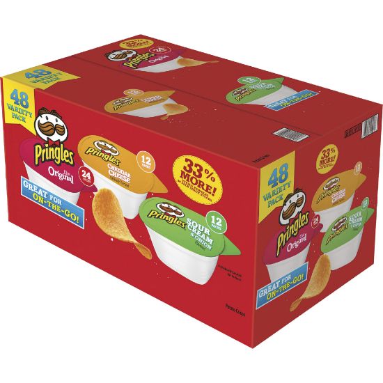 Picture of Pringles Crisps Grab �N Go Variety Pack, Case Of 48 Containers