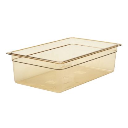 Picture of Cambro H-Pan High-Heat GN 1/1 Food Pans, 6inH x 12-3/4inW x 20-7/8inD, Amber, Pack Of 6 Pans