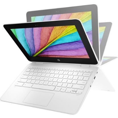 Picture of HP Chromebook x360 11 G2 EE 11.6in Touchscreen 2 in 1 Chromebook - 1366 x 768 - Intel Celeron N4000 1.10 GHz - 4 GB RAM - 32 GB Flash Memory - Chrome OS - Intel UHD Graphics 600, BrightView - 11.50 Hour Battery)