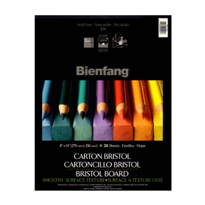 Picture of Bienfang Drawing Bristol Pads, 11in x 14in, 20 Sheets Per Pad, Pack Of 2