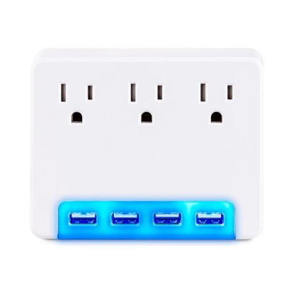 Picture of CyberPower Professional Series P3WUH - Surge protector - AC 125 V - output connectors: 3 - white