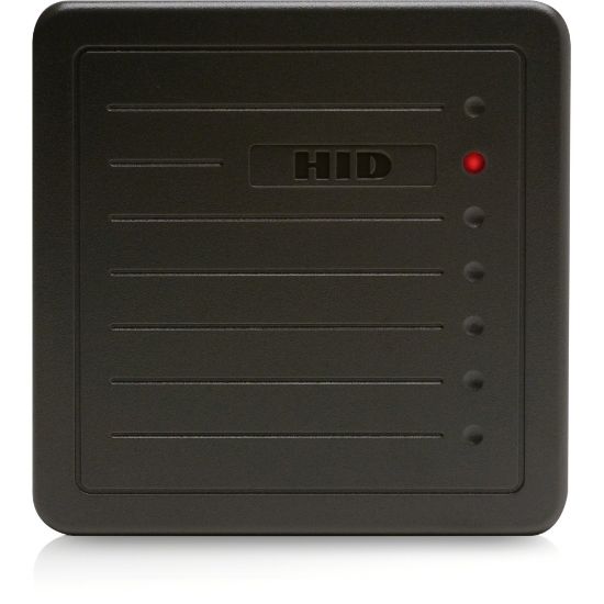 Picture of HID 125 kHz Wall Switch Proximity Reader - Contactless - Cable - 8in Operating Range - Wiegand - Wall Mountable - Gray