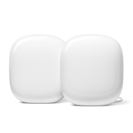 Picture of Google Nest Wi-Fi Pro 1-Port 5.4 Gigabit Routers, GA03689-US, Snow, Pack Of 2 Routers