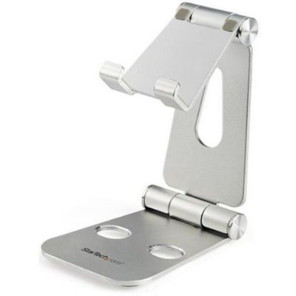 Picture of StarTech.com Phone and Tablet Stand - Foldable Universal Mobile Device Holder - Smartphones/Tablets - Adjustable Cell Phone Stand for Desk