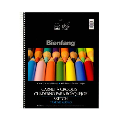 Picture of Bienfang Take Me Along Sketch Pads, 11in x 14in, 100 Sheets Per Pad, Pack Of 2 Pads