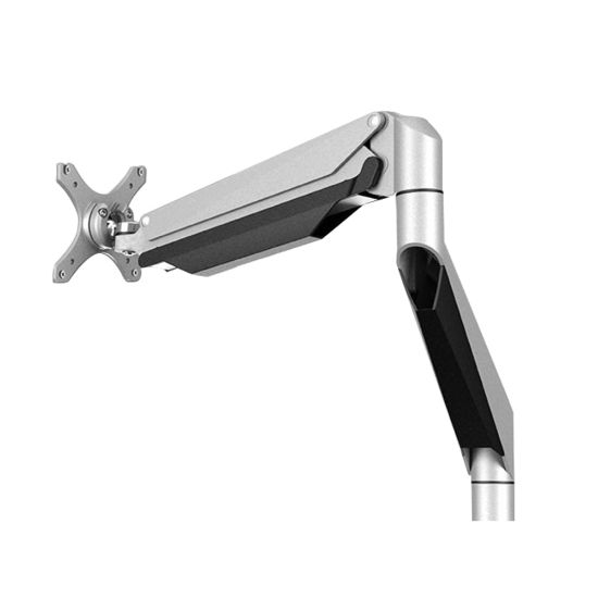 Picture of Loctek D7 Gas-Spring Monitor Arm, Single, 20 15/16inH x 5 15/16inW x 12 7/16inD, Silver