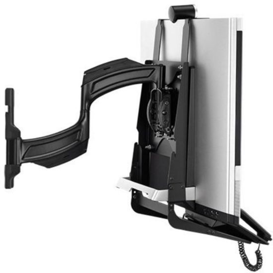 Picture of Chief JSB2090B Mounting Bracket for Telephone, Touchscreen Monitor - Black - 35.05 lb Load Capacity - 200 x 200 - VESA Mount Compatible