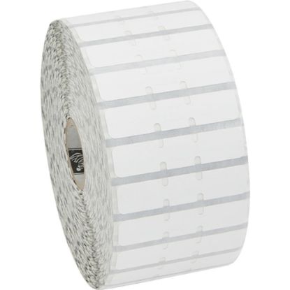 Picture of Zebra Polypropylene Label, U82606, Rectangle, 2 1/4in x 1/2in, Direct Thermal Zebra 8000D Jewelry, 1in Core, White