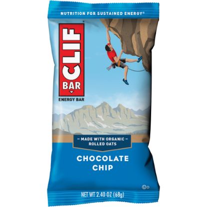 Picture of CLIF Bar Chocolate Chip Energy Bars, 2.4 Oz, Box Of 12 Bars