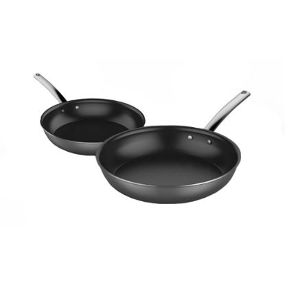 Picture of Vollrath NUCU 2-Piece Stainless Steel Non-Stick Fry Pan Set, Silver