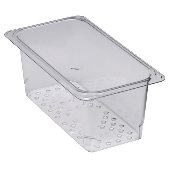 Picture of Cambro Camwear GN 1/3 Size 5in Colander Pans, Clear, Set Of 6 Pans