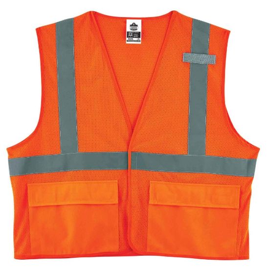 Picture of Ergodyne GloWear Safety Vest, Mesh 8220HL, Type R Class 2, 4X/5X, Orange