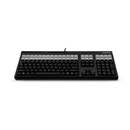 Picture of CHERRY LPOS G86-71410 - Keyboard - with magnetic card reader - USB - QWERTY - US - black