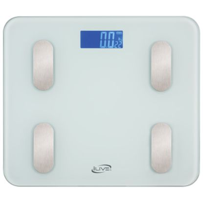 Picture of iLive Smart Digital Body/Weight Scale, Clear, ILFS130W