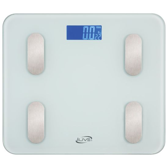 Picture of iLive Smart Digital Body/Weight Scale, Clear, ILFS130W